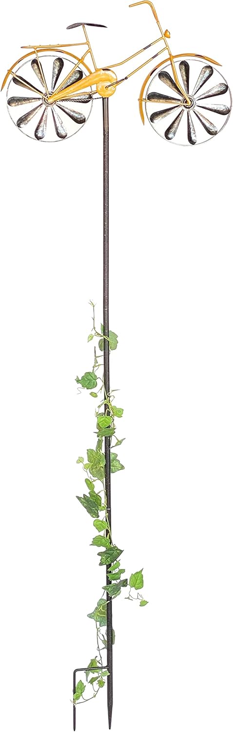 Gartenstecker Fahrrad XL mit Windspiel