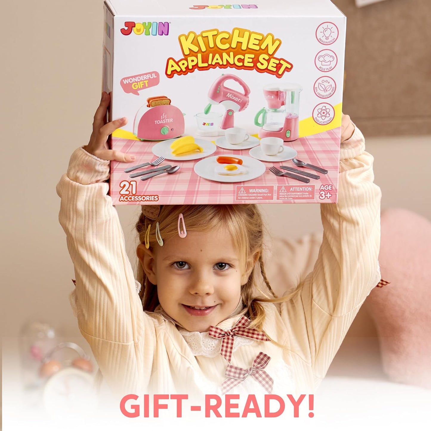 Küchenmaschinen-Set mit Licht & Sound, Pink