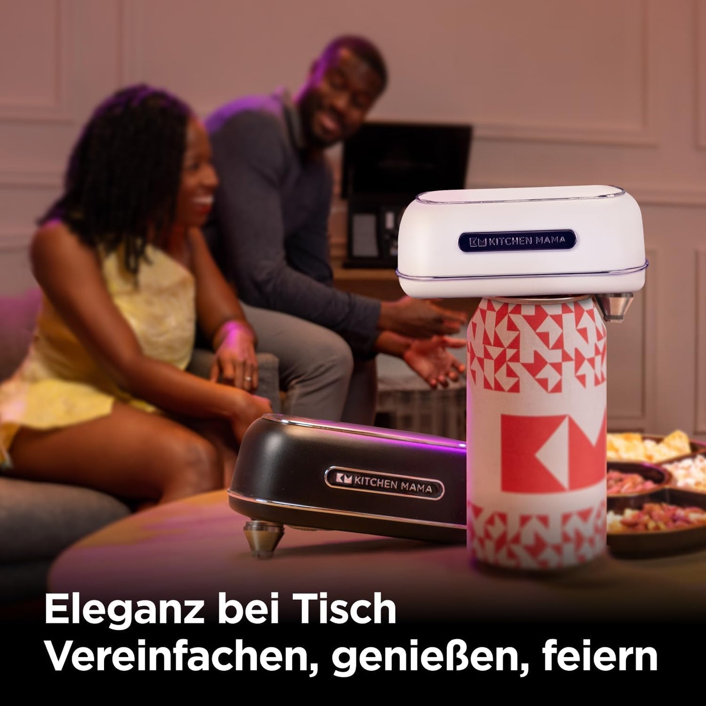 Wiederaufladbarer Dosenöffner Orbit One, Weiß