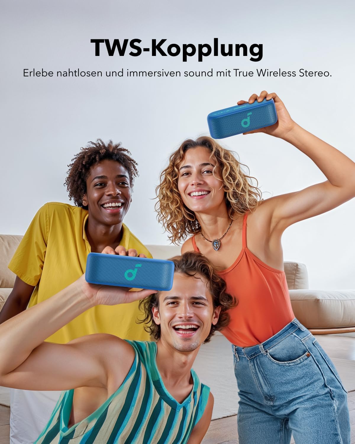 Tragbarer Bluetooth-Lautsprecher, blue
