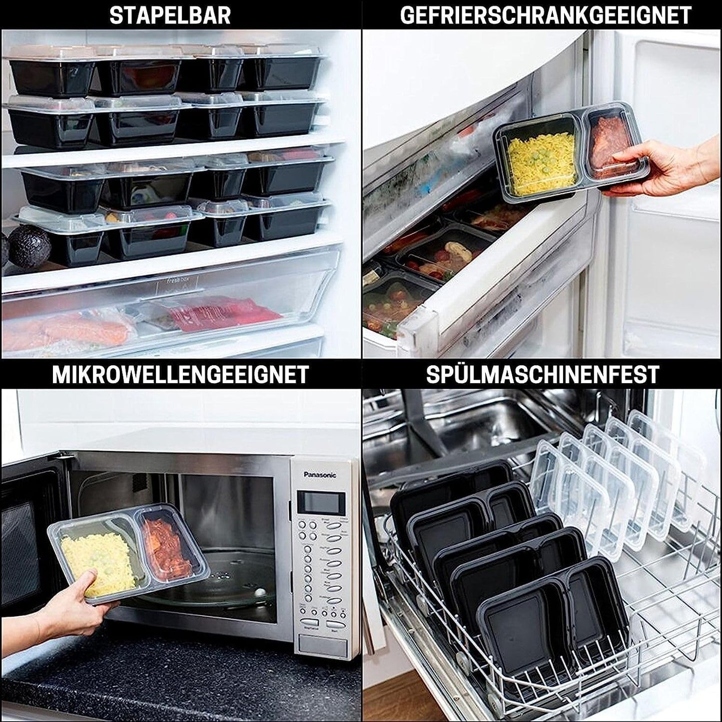 20-teiliges Meal Prep Container Set (mikrowellengeeignet), 20