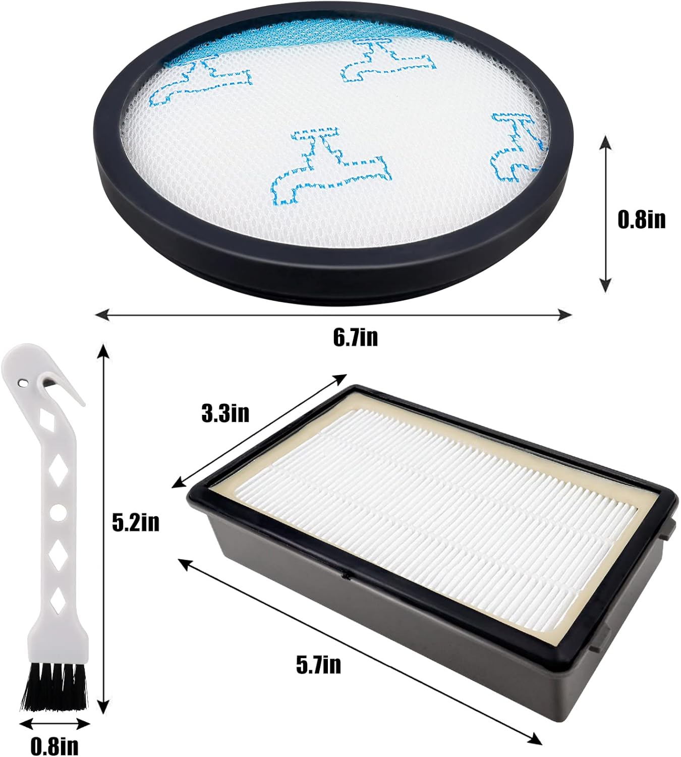 Hepa Staubsaugerfilter-Set für Rowenta RO48 Serie