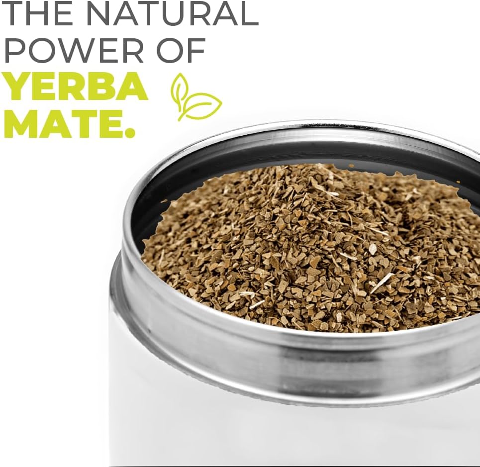 Yerba Mate-Behälter mit Ausgiesser, Weiss