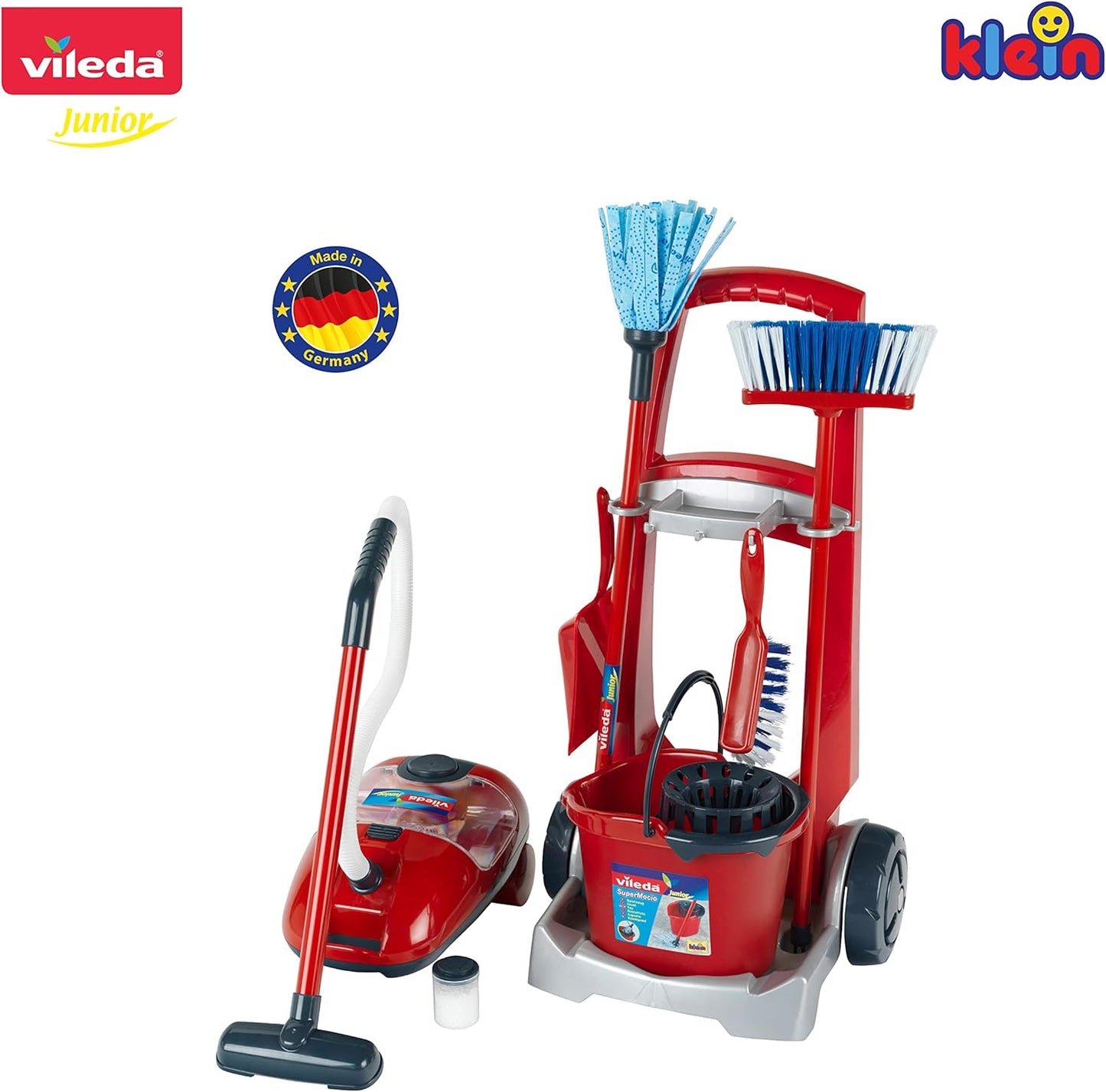 Kinder-Putzset mit Spiel-Staubsauger, Vileda Besenwagen