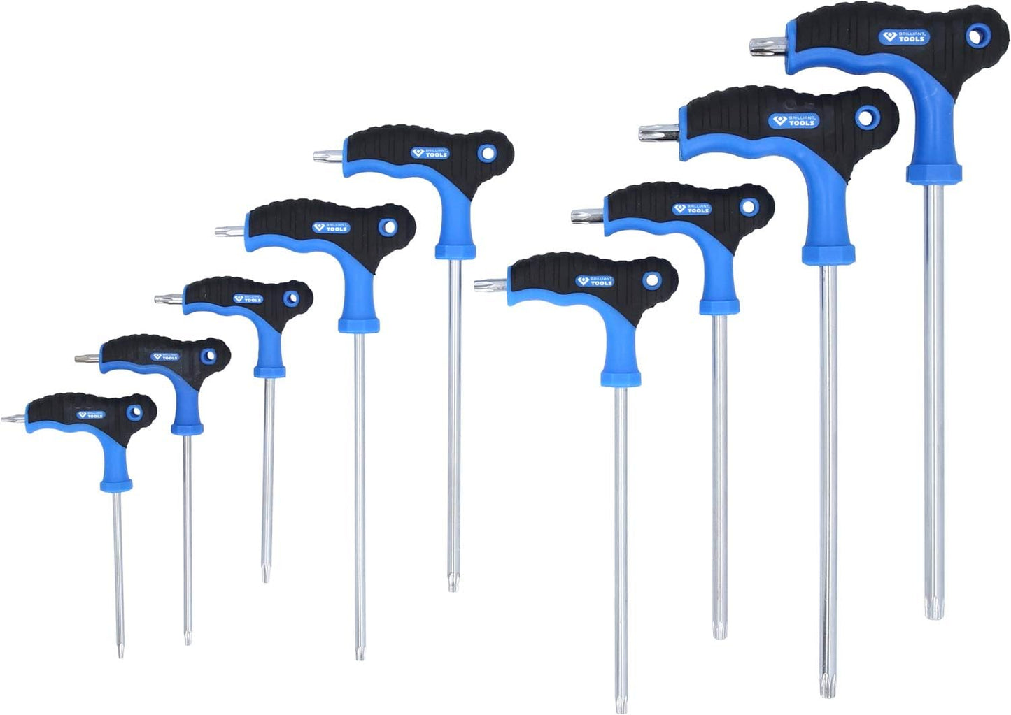 T-Griff-Torx-Winkelstiftschlüssel-Satz (9-teilig)