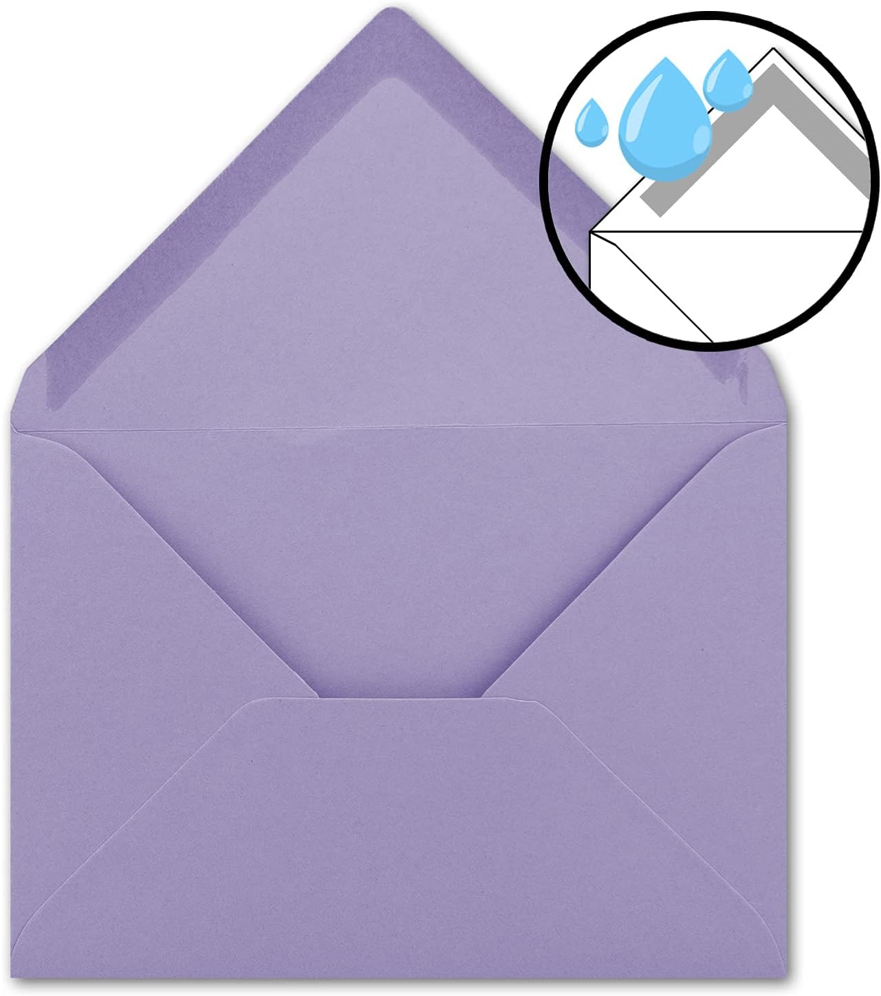 DIN C5 Kuverts, 75 Umschläge 21-Violett