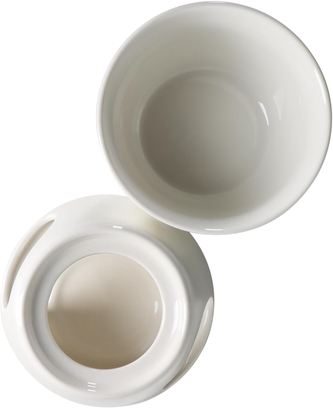 Schokoladenfondue-Set, Weiss - Schriftzug