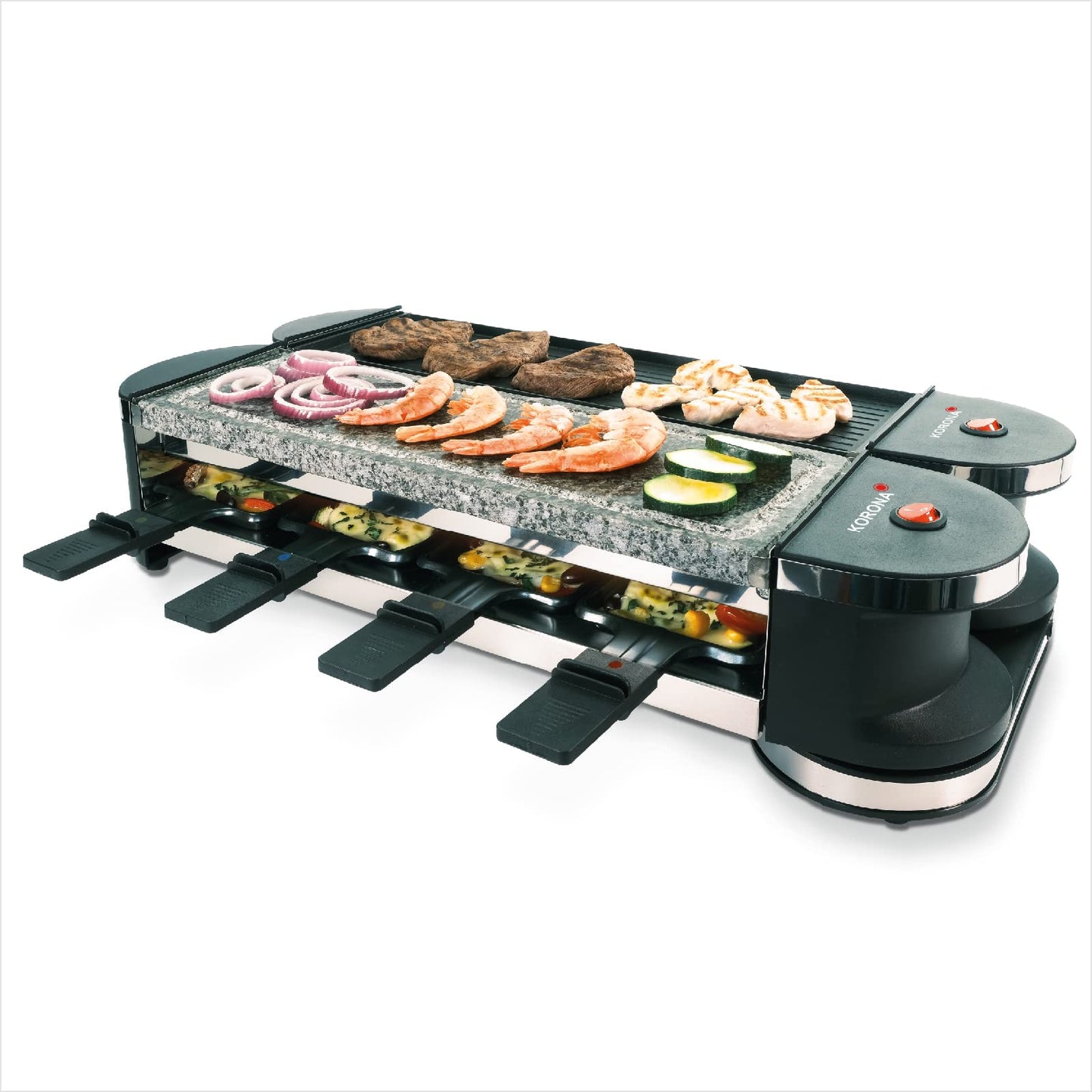 45071 Drehbares Raclette, 8 Personen | Stein