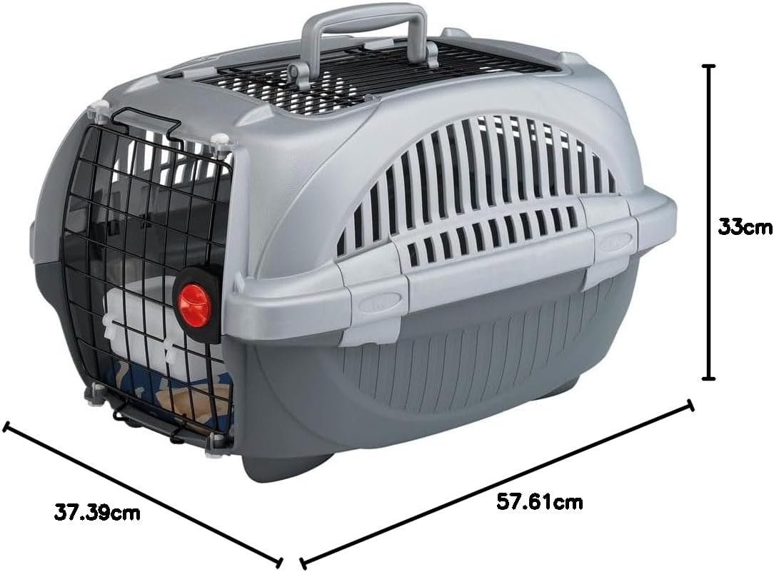 Atlas Deluxe 10 open Transportbox für Haustiere, grau Atlas Deluxe 10 open