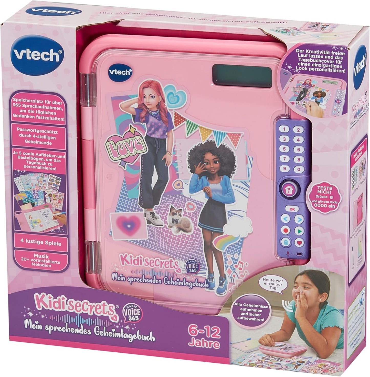 KidiSecrets Magic Voice 365 Tagebuch-Set für Kinder