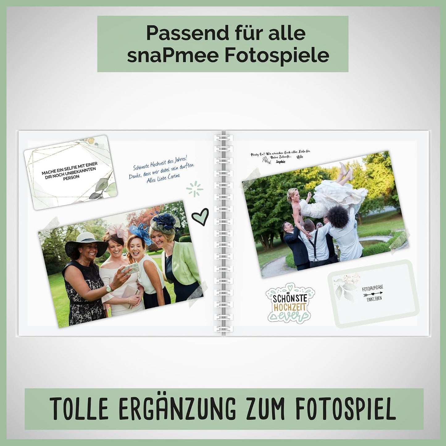 Hochzeit-Fotobuch mit 50 Fotoaufgaben, Hochzeit