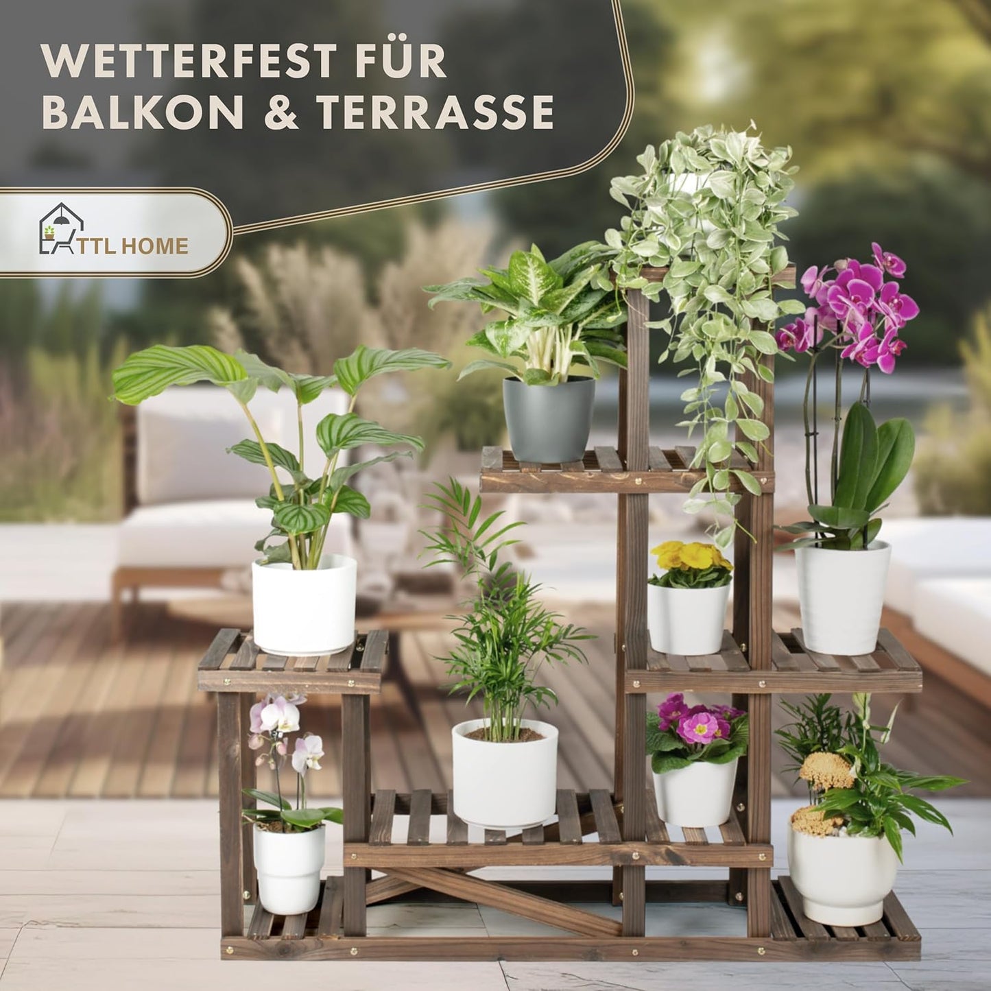 2er Set Pflanzenregal SKYLINE, 5 Ebenen 96cm 2x