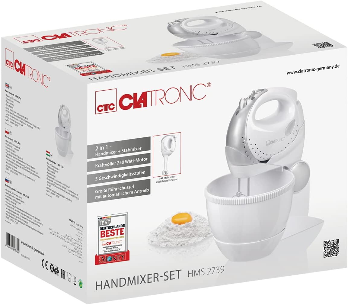 2in1 Handmixer-Set HMS 2739 mit Mixstab