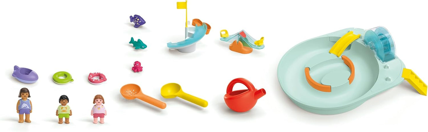 Wasserbahn mit Wasserspielplatz, Aqua Wasserbahn mit Wasserspielplatz