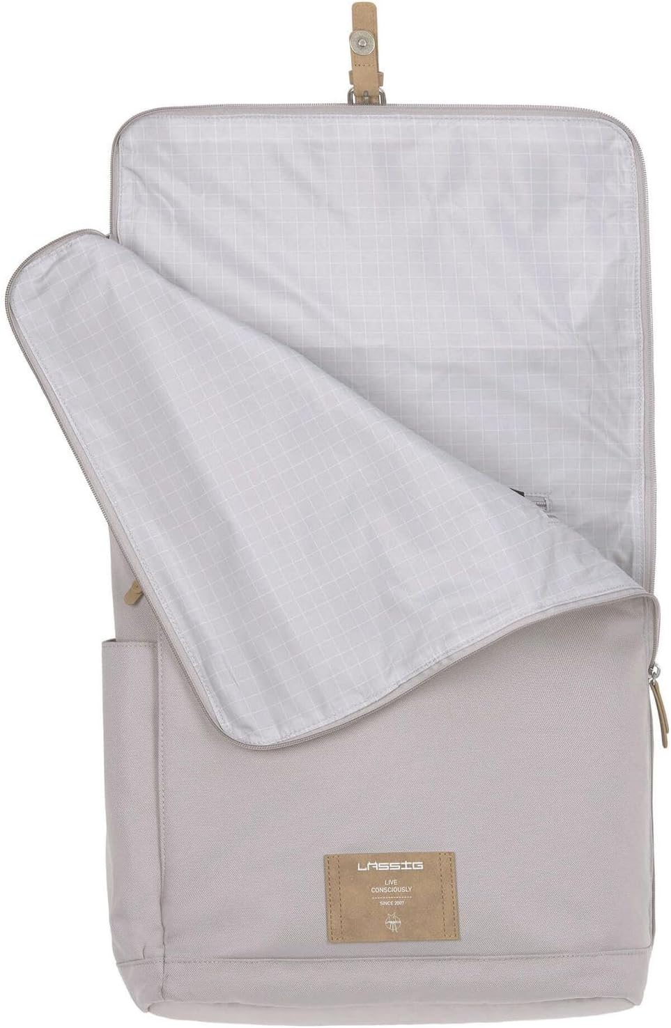 Rolltop Wickelrucksack, Grau