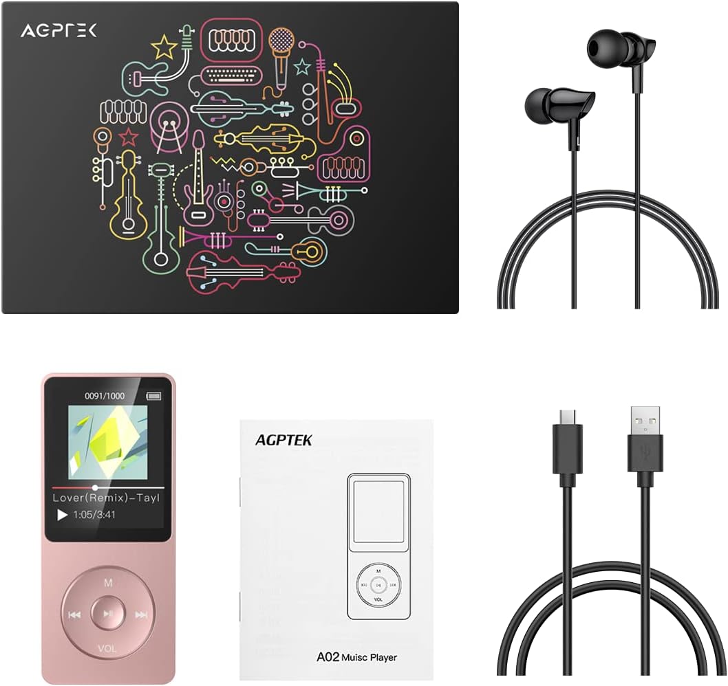 MP3 Player, 8GB ; Rosagold