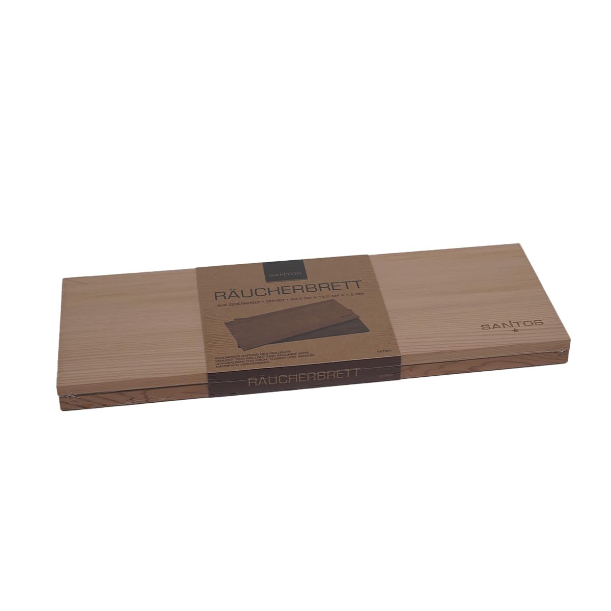 2-teiliges Räucherbretter-Set, 40x15cm