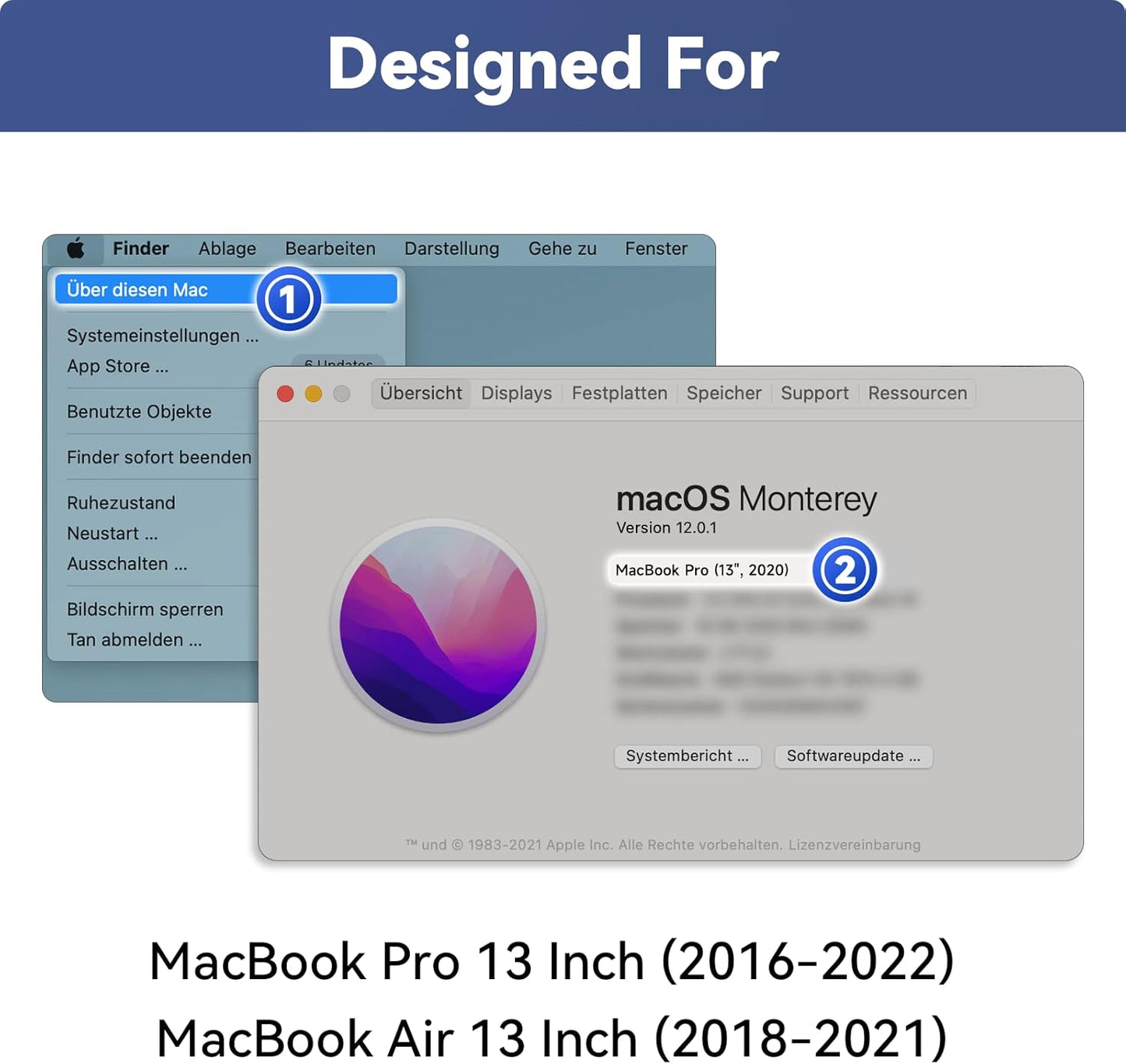 Displayschutzfolie MacBook 13 Zoll, MacBook Pro/Air 13