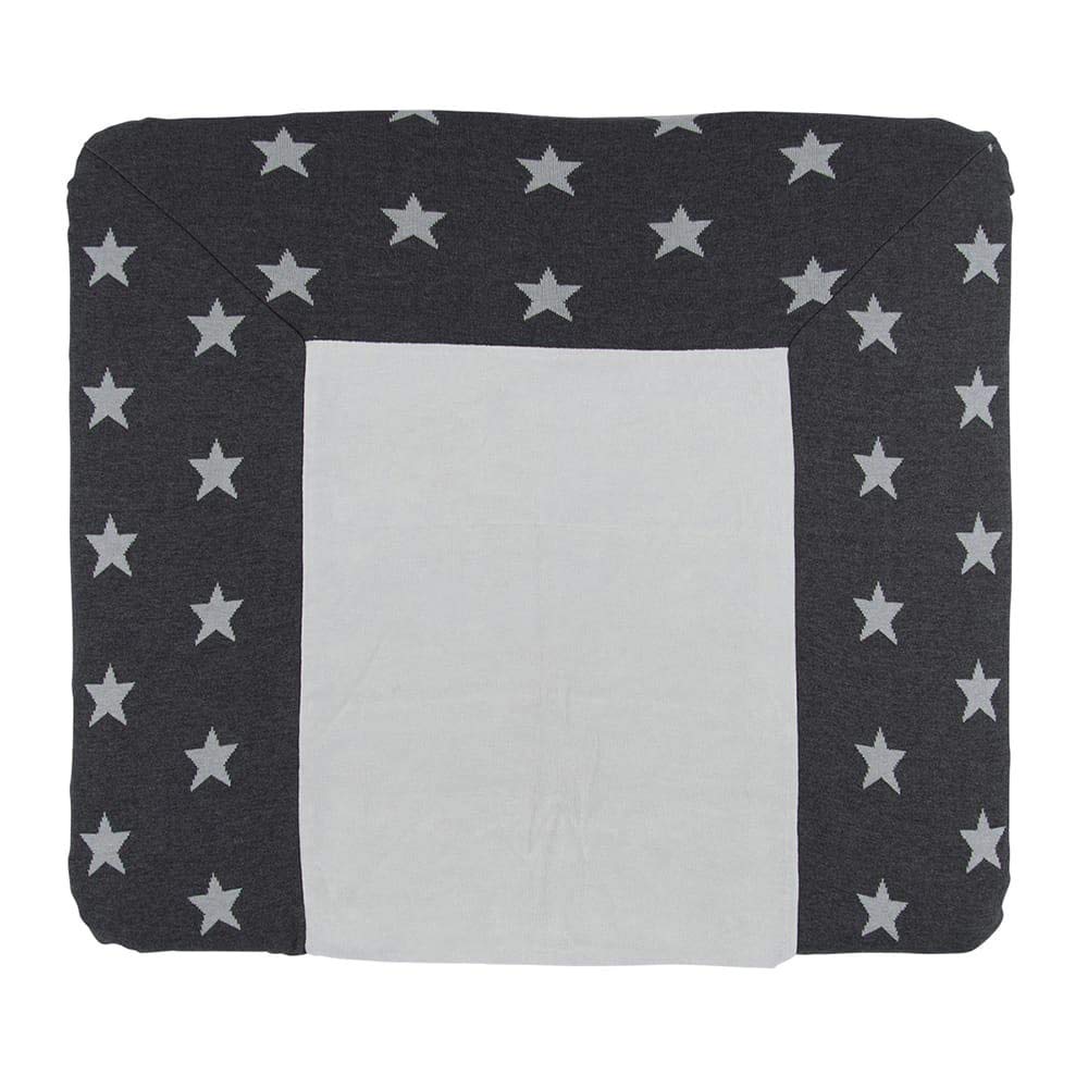 Wickelauflagenbezug Star 75x85 cm, Anthrazit/Grau