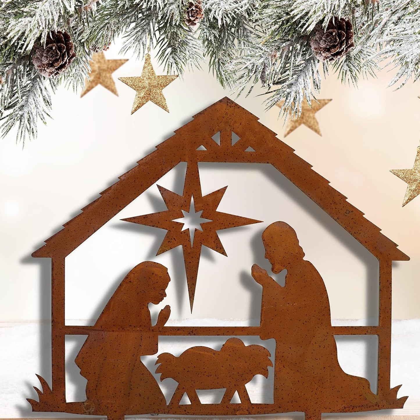 Weihnachtskrippe zum Stecken, zum Stecken