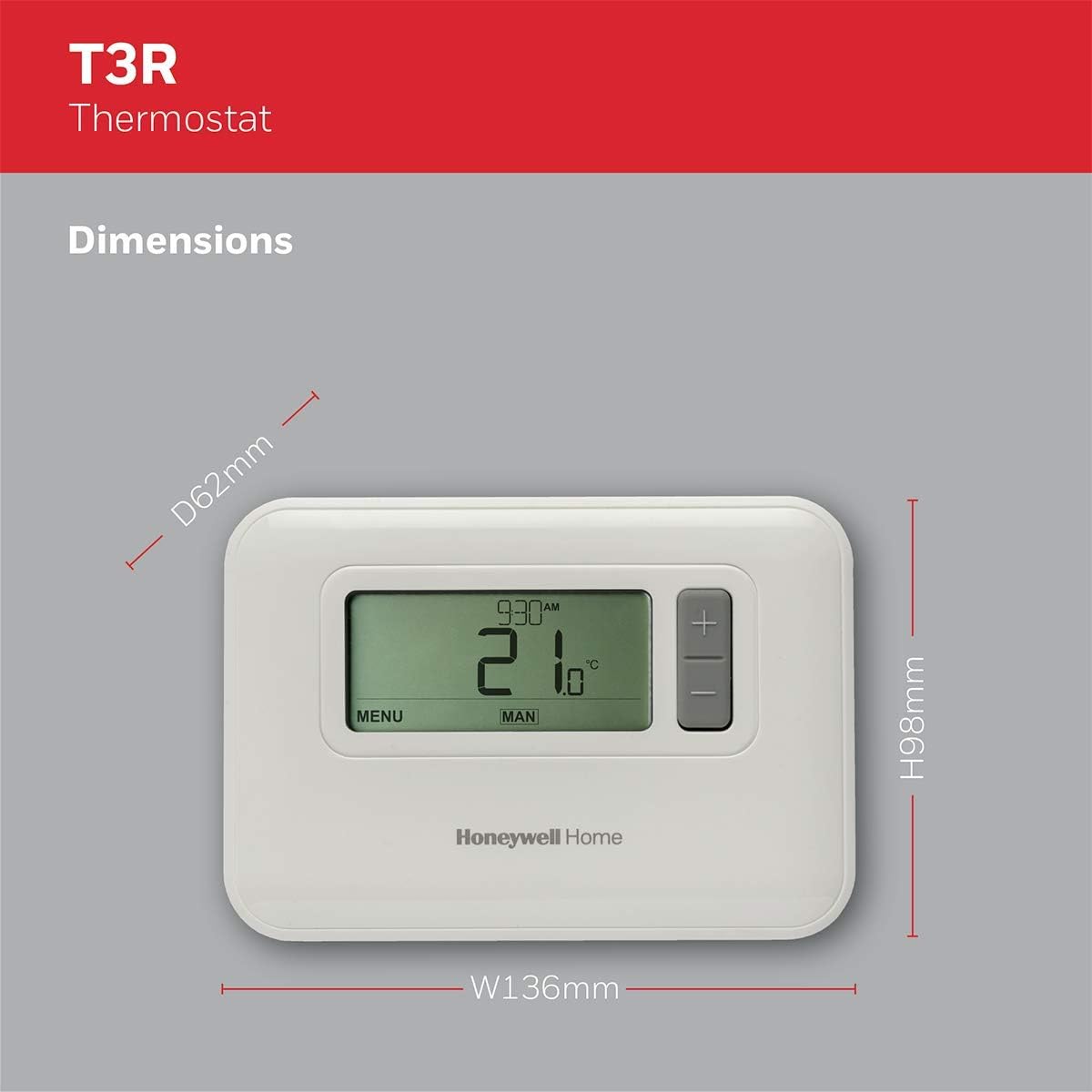 Programmierbarer Thermostat T3R, Wireless