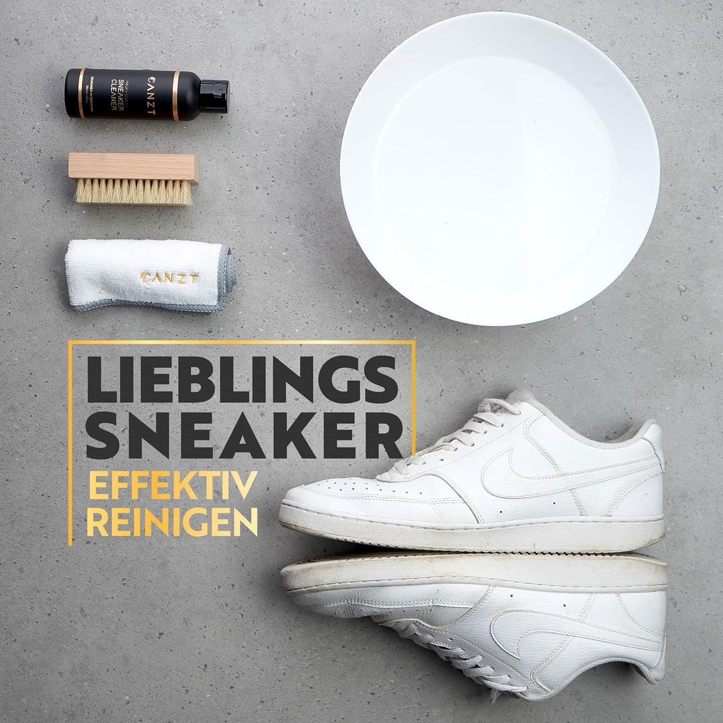 Sneaker-Reiniger-Set mit Bürste & Mikrofasertuch