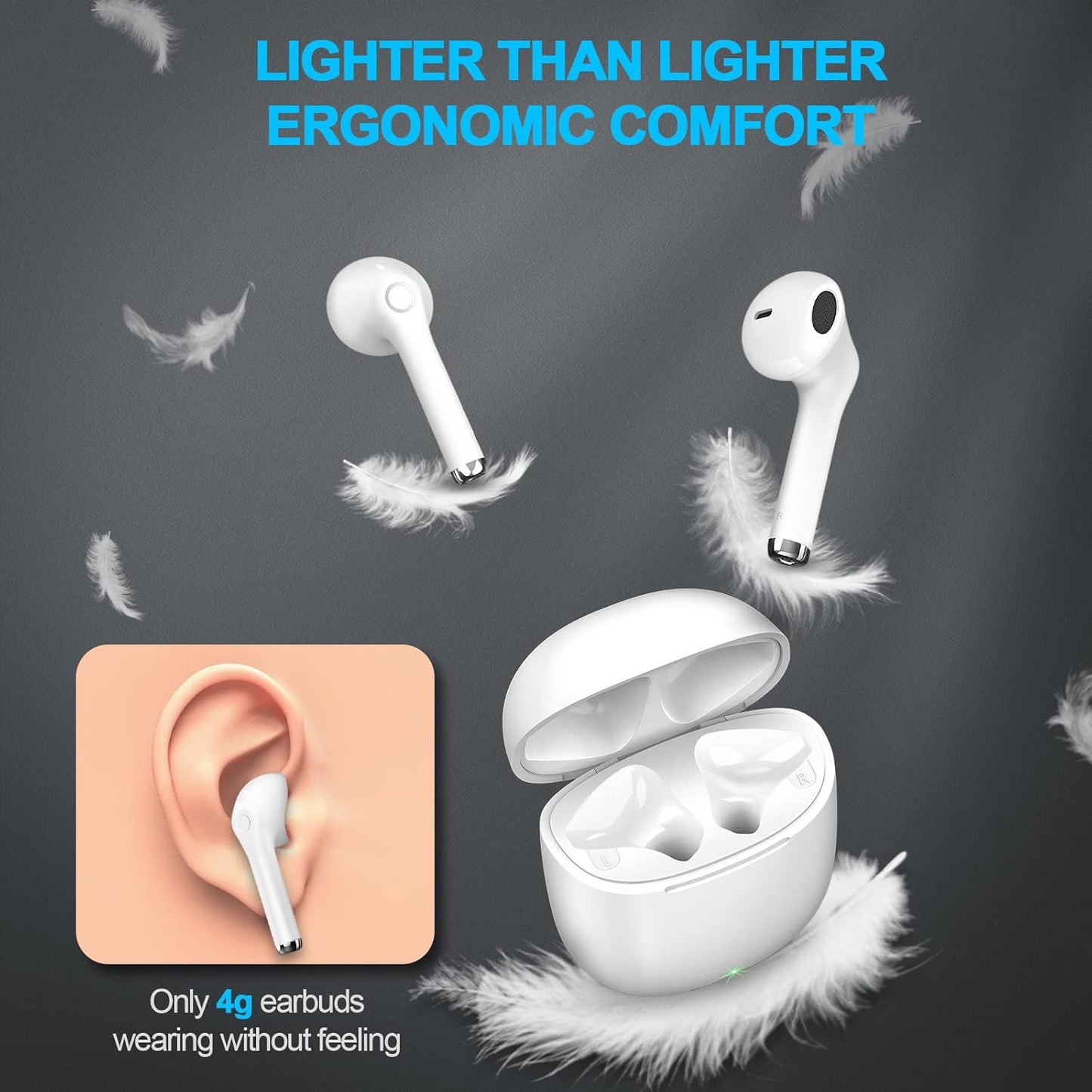 In-Ear Bluetooth Kopfhörer, Weiß