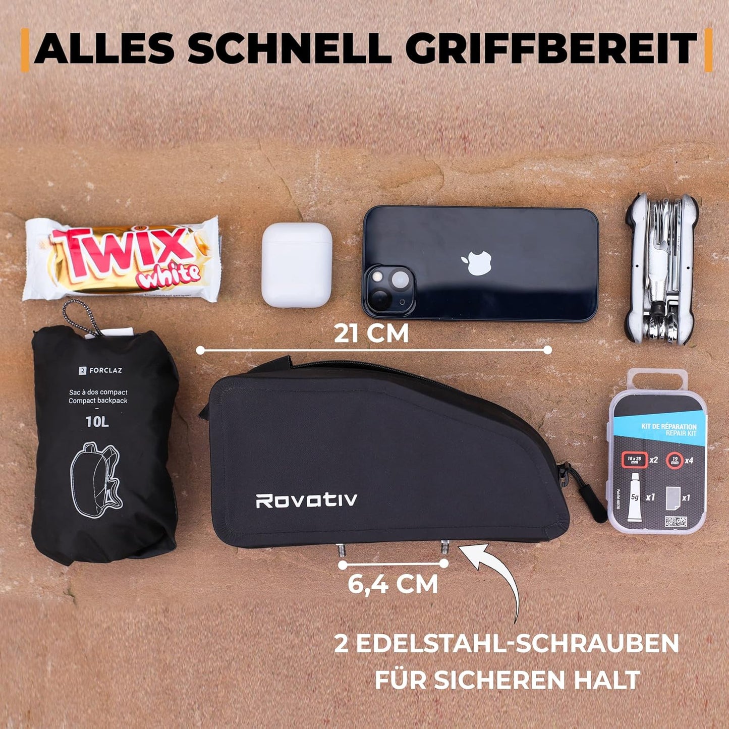 Rahmentasche für Velos