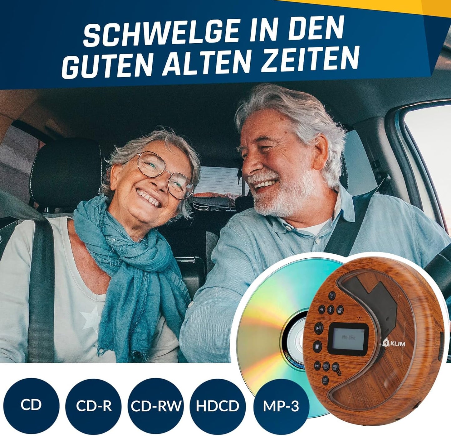 Tragbarer CD-Player mit Bluetooth
