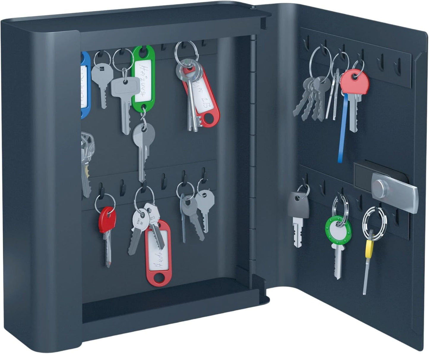 Schlüsselkasten mit 28 Haken und Zahlencode, 28 Haken