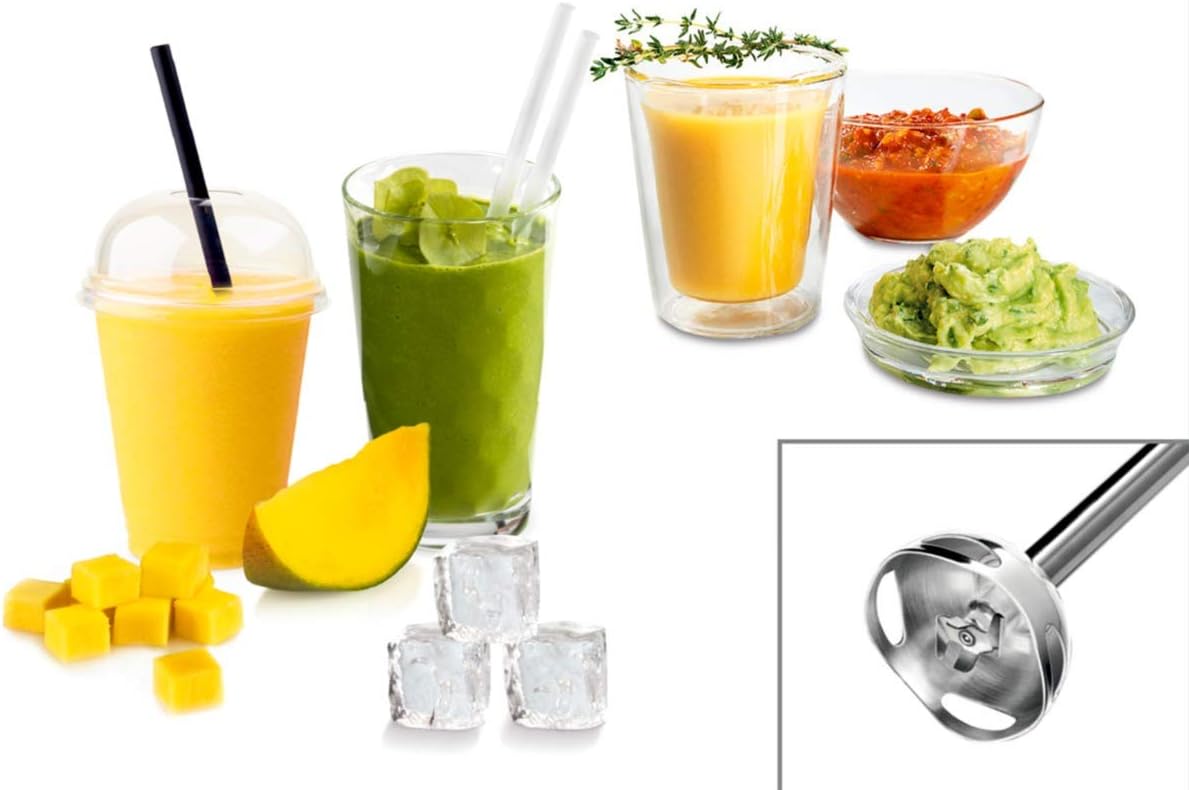 ErgoMixx Stabmixer Set mit Zubehör, Schwarz/Grau