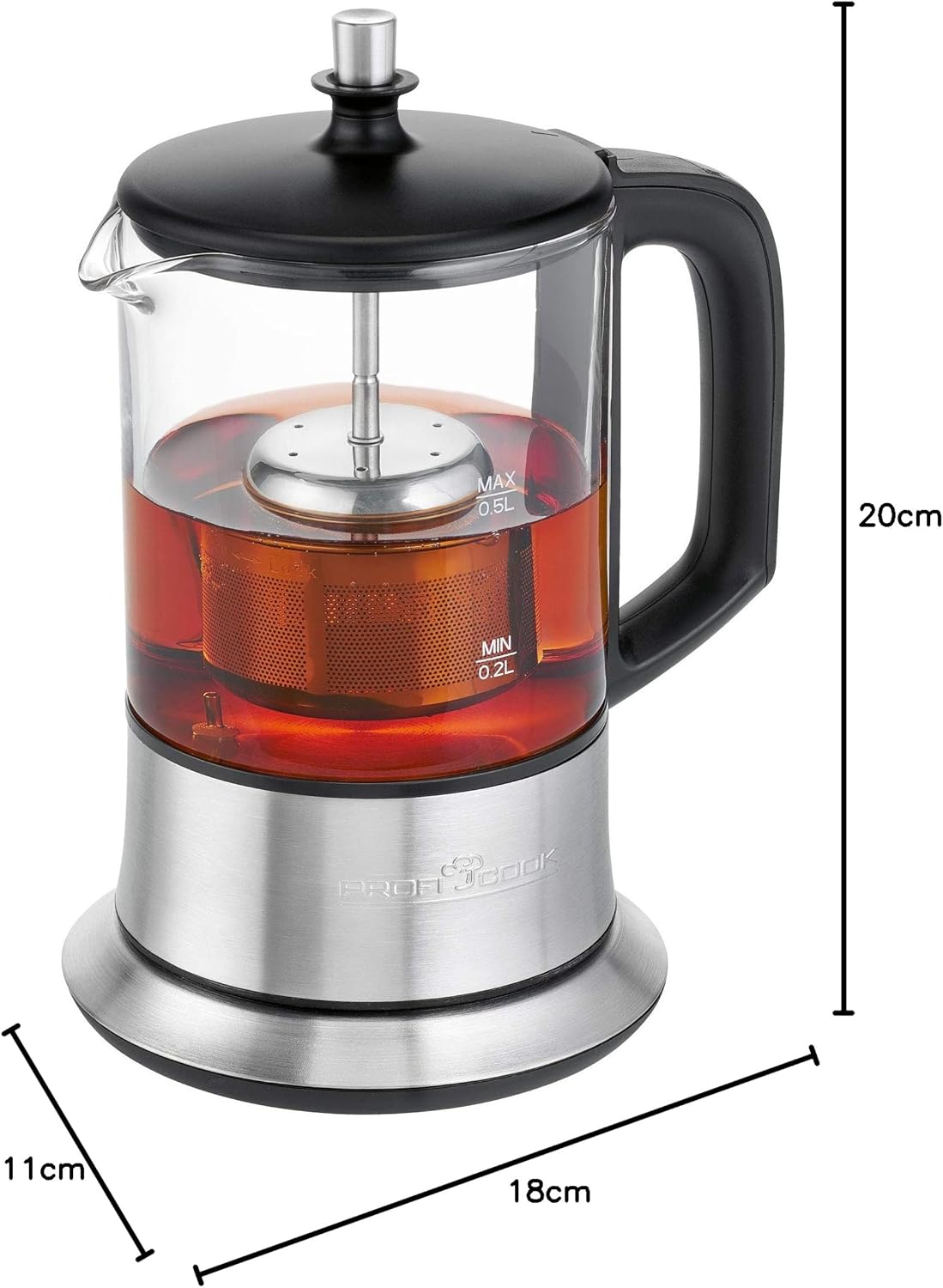 2in1 Wasserkocher & Teekocher PC TK 1166 mit Filter