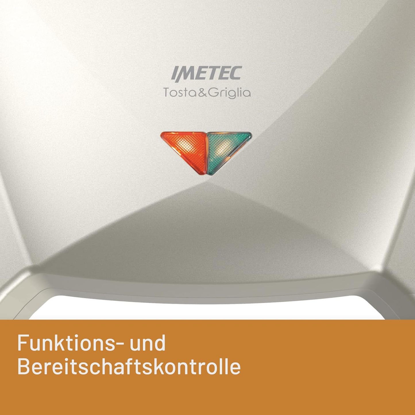 Kompakttoaster mit Antihaftplatten und Riegelhaken