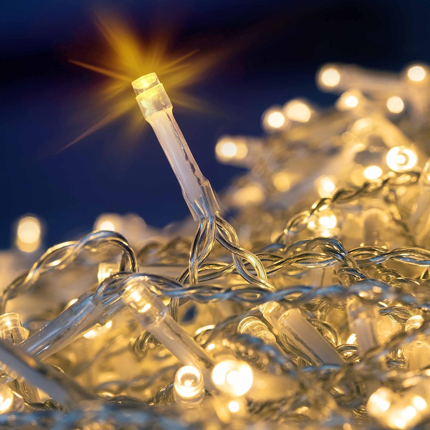 Lichtervorhang, Warmweiss, 600 LEDs
