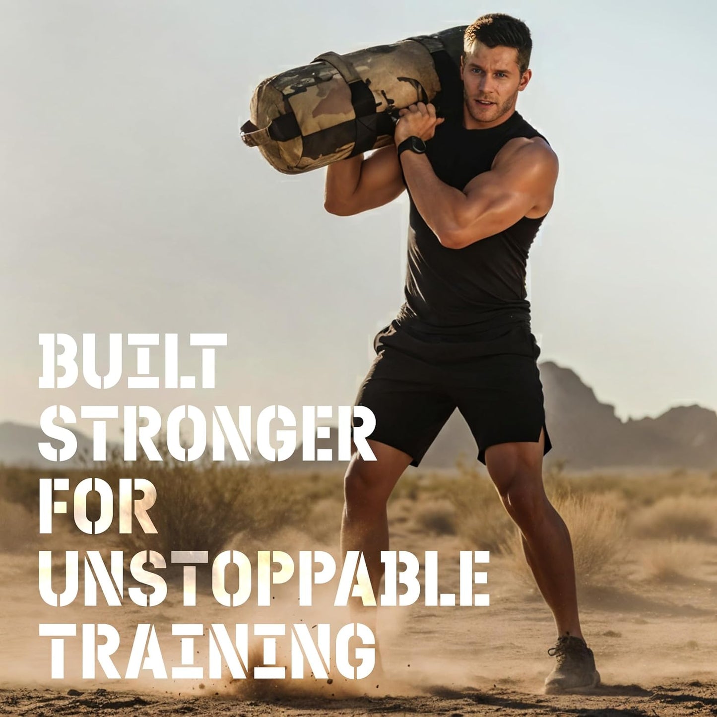 Verstellbare Sandsäcke für Krafttraining (11-34 kg), K. Tarnfarbe - (11kg - 34kg)