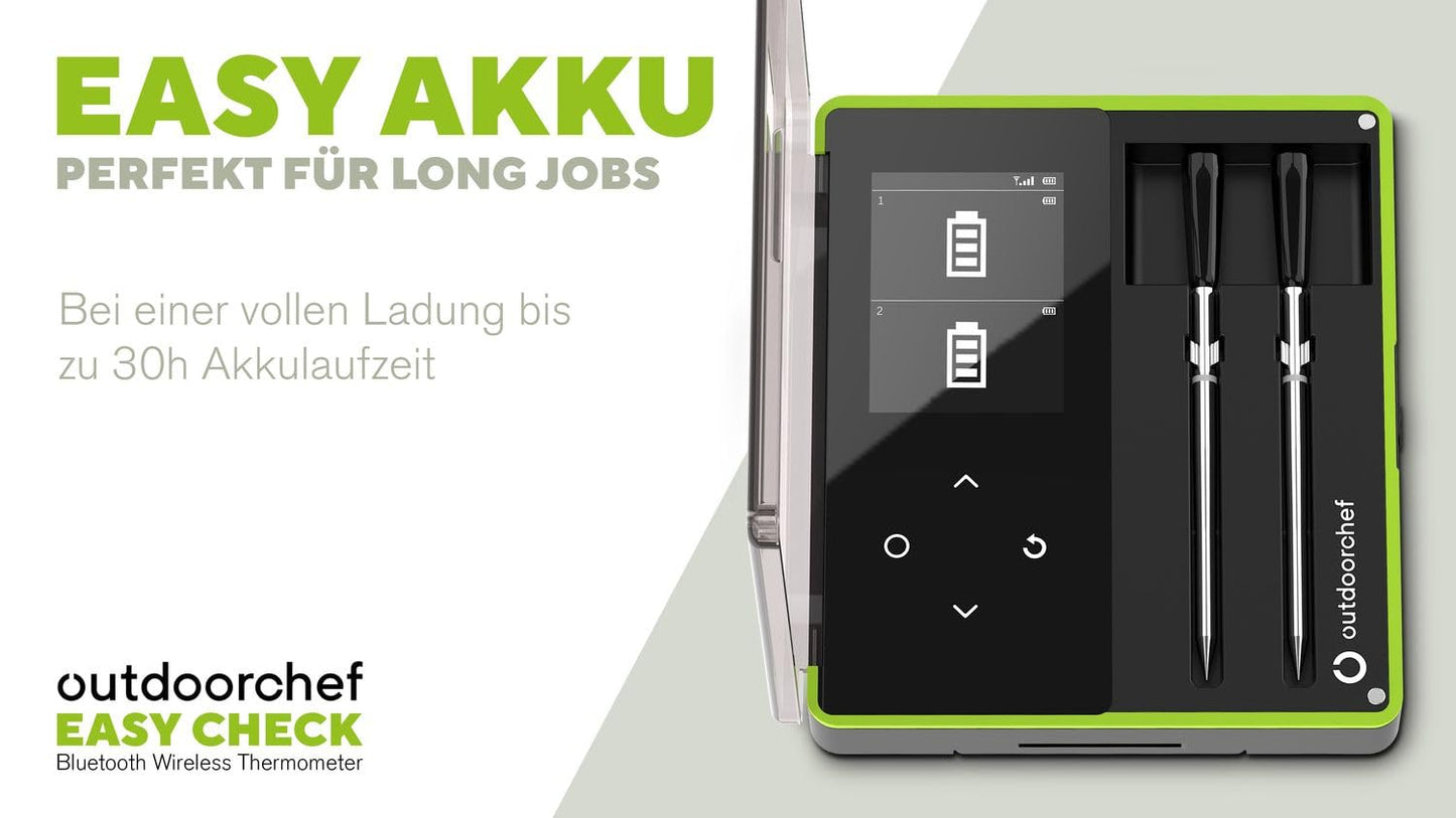 Bluetooth Grillthermometer mit Easy Check Funktion