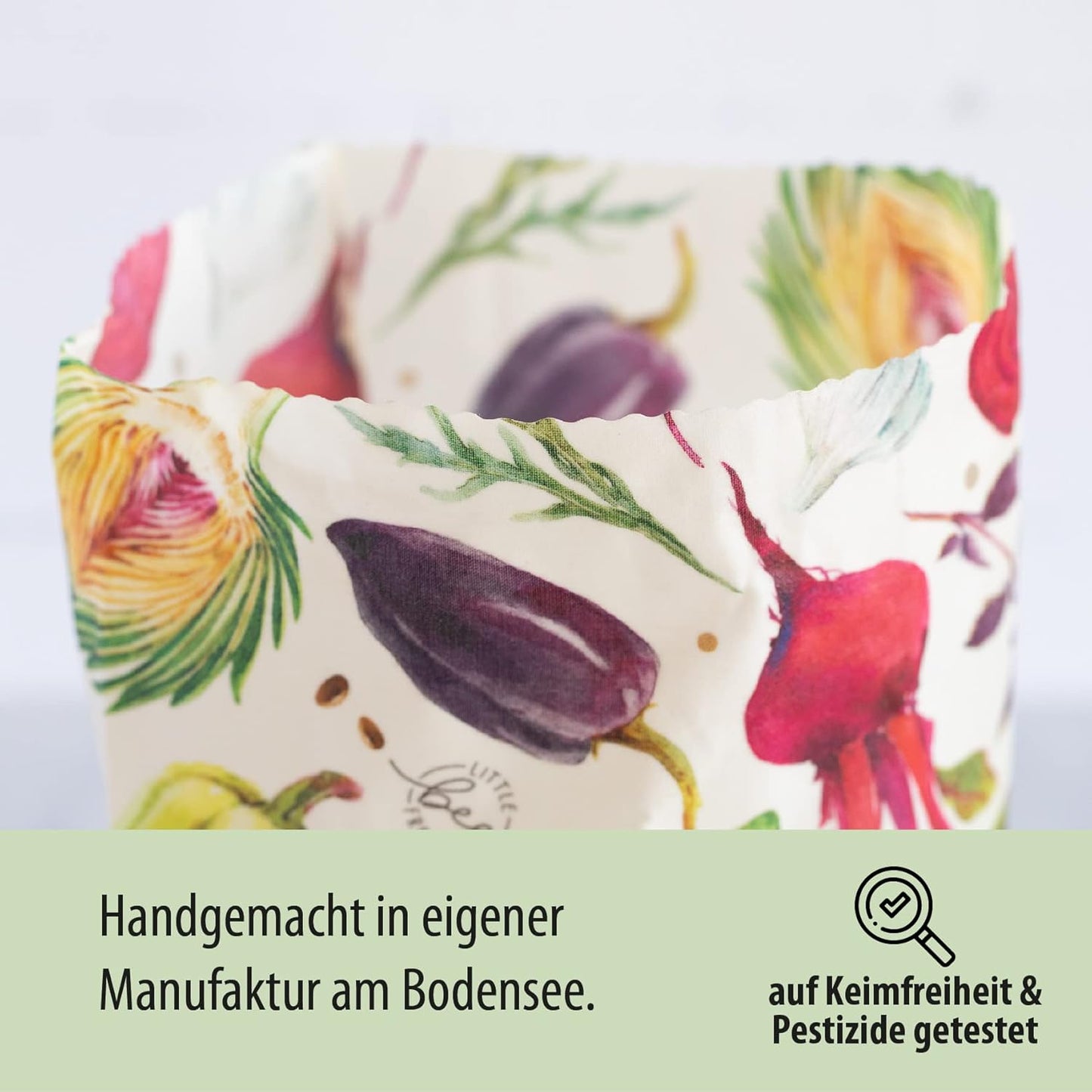 Bio-Bienenwachstuch Beutel, Gemüsebeutel