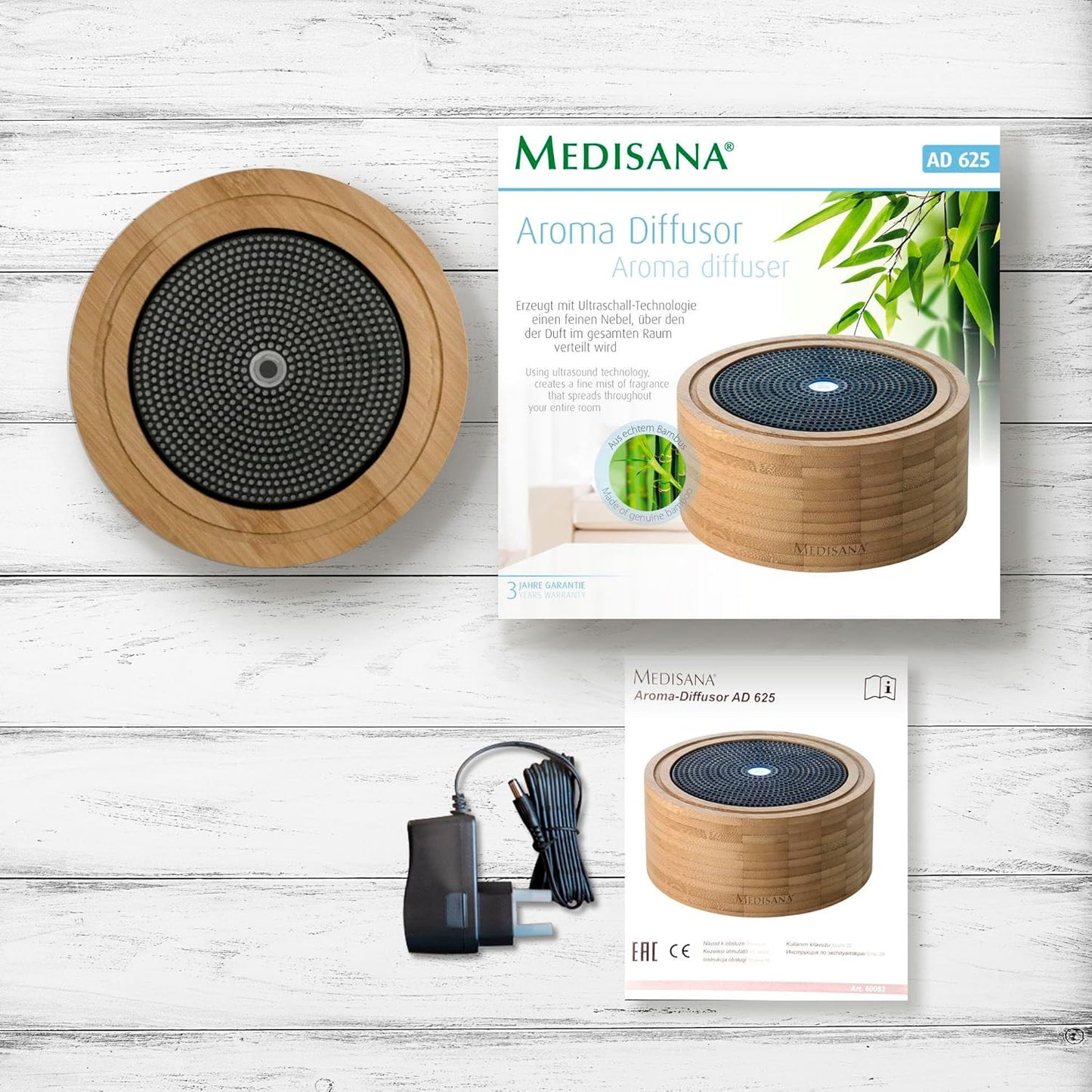 Aroma Diffuser AD 625, Bambus-Optik