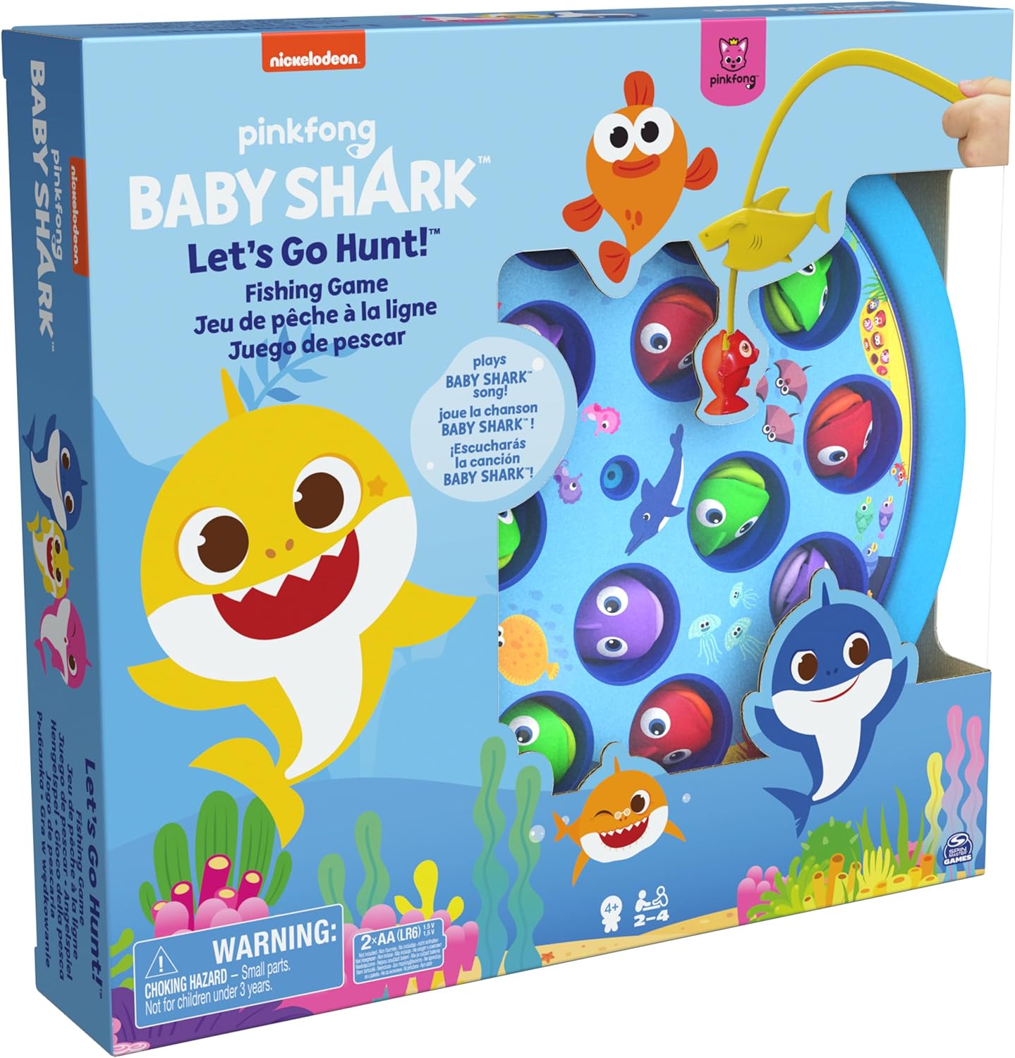 Let's Go Hunt-Angelspiel mit Baby Shark-Song