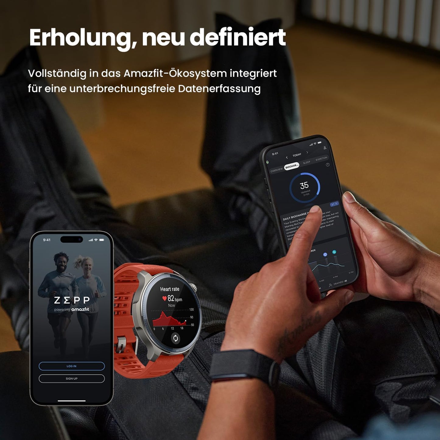 Smart Band Fitness-Tracker mit Herzfrequenz & 27 Sportmodi