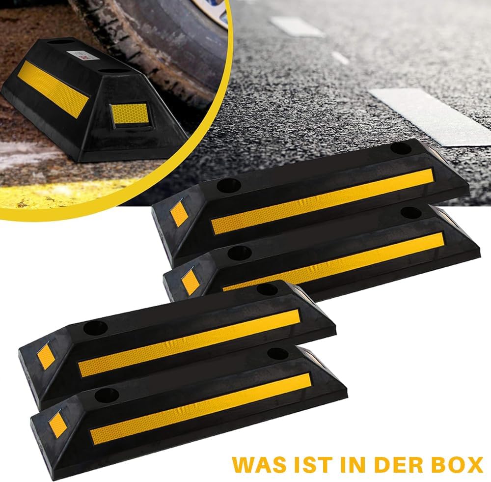 4er-Pack Parkplatzbegrenzung, 4 Stücke