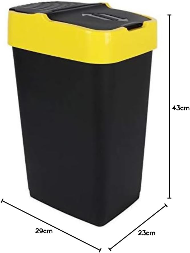 Abfalleimer mit Schwingdeckel, 18 Liter