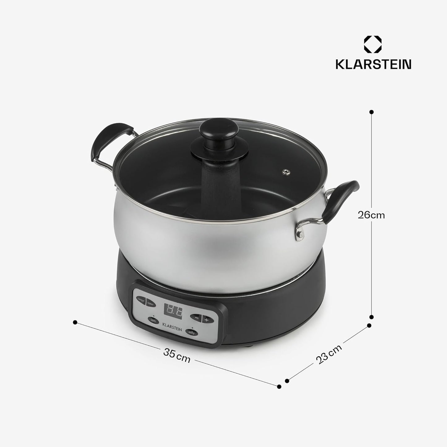 Jam Session Marmeladenkocher mit Automatikprogrammen, 3 Liter