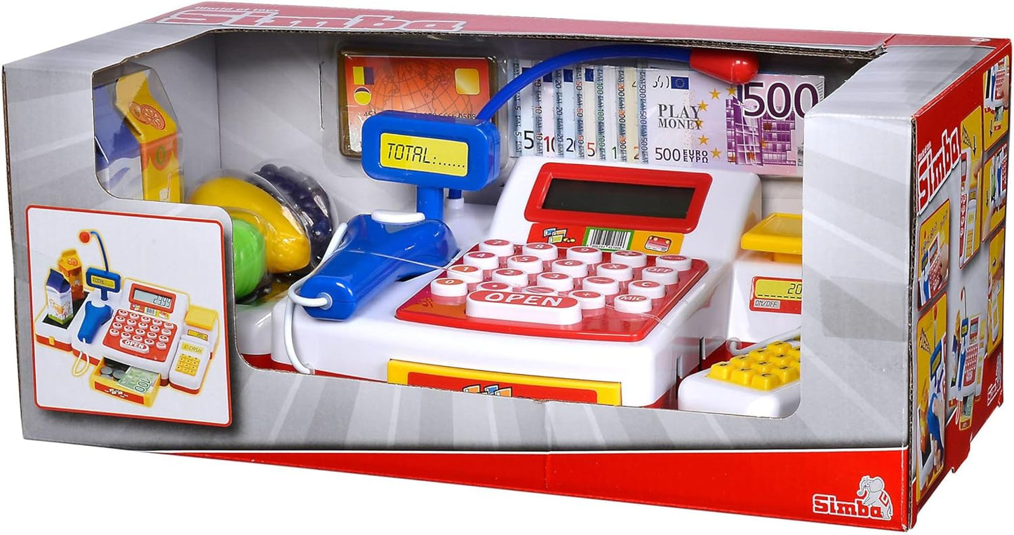 Supermarktkasse mit Scanner, Supermarktkasse