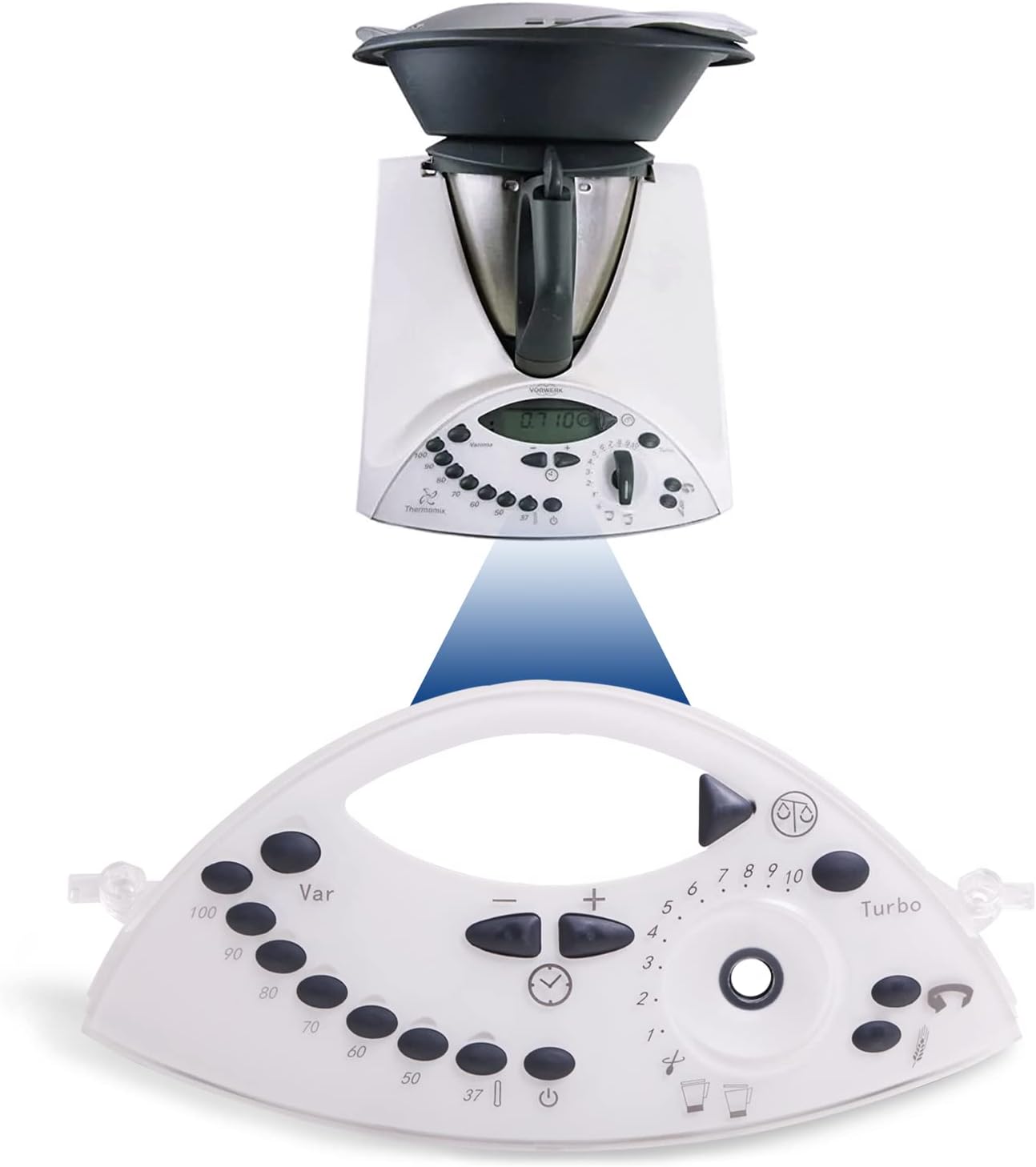 Frontabdeckung Tastaturmaske für Thermomix TM31, Frontabdeckung Tm31
