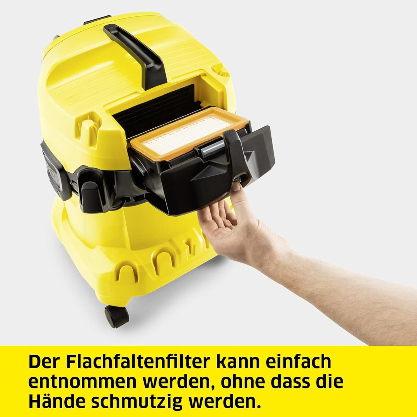 Nass- und Trockensauger WD 4 P V-20/5/22, Kunststoffbehälter mit Gerätesteckdose