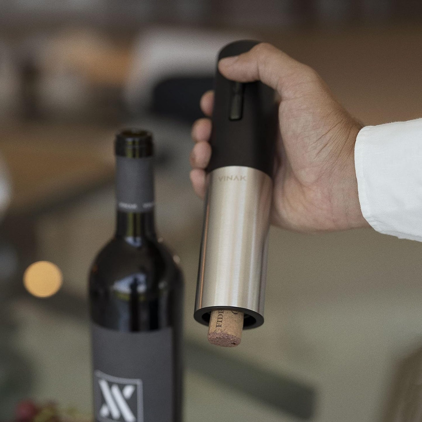 Elektrischer Korkenzieher mit USB-C und Kapselschneider