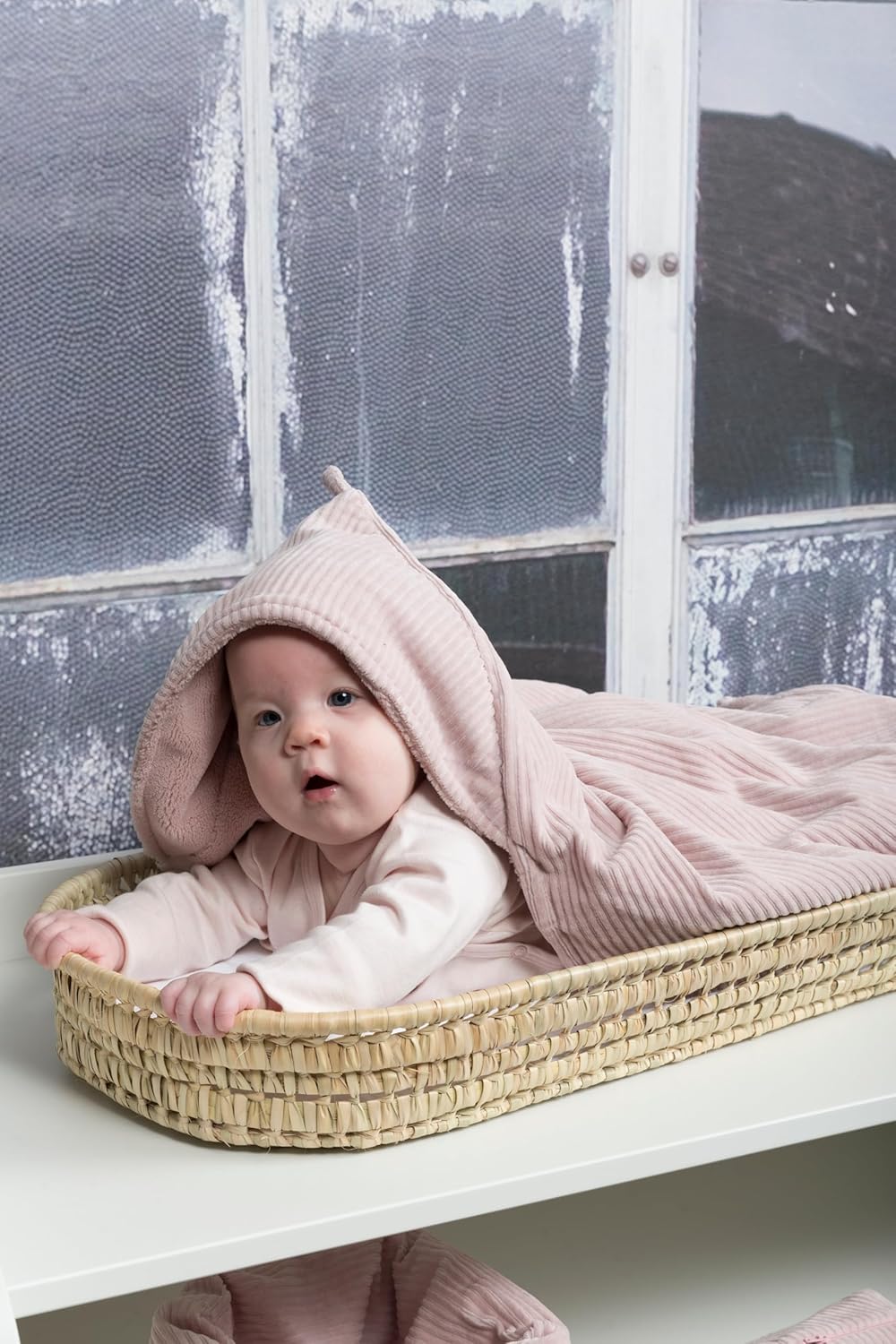 Babys Only Kapuzendecke Sense, Clay