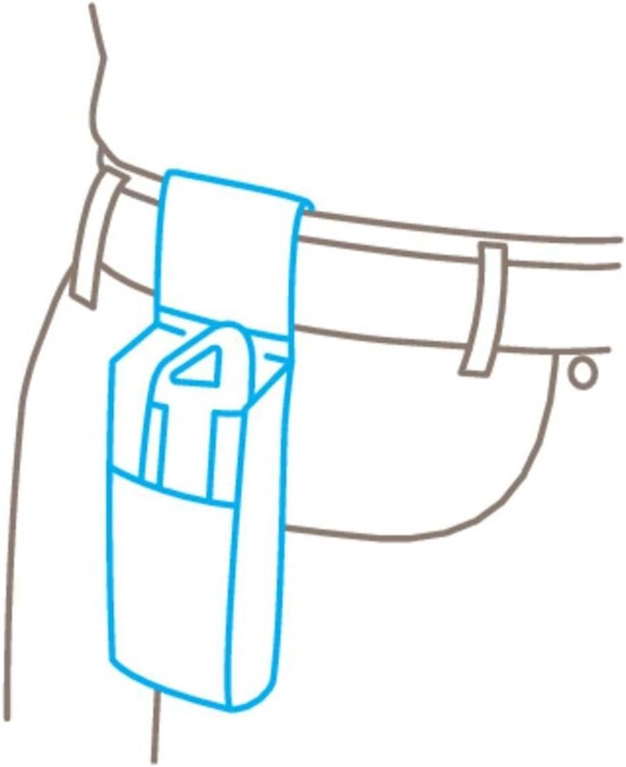 Gürteltasche für Sicherheitsmesser mit 5 Fächern und Clip, L