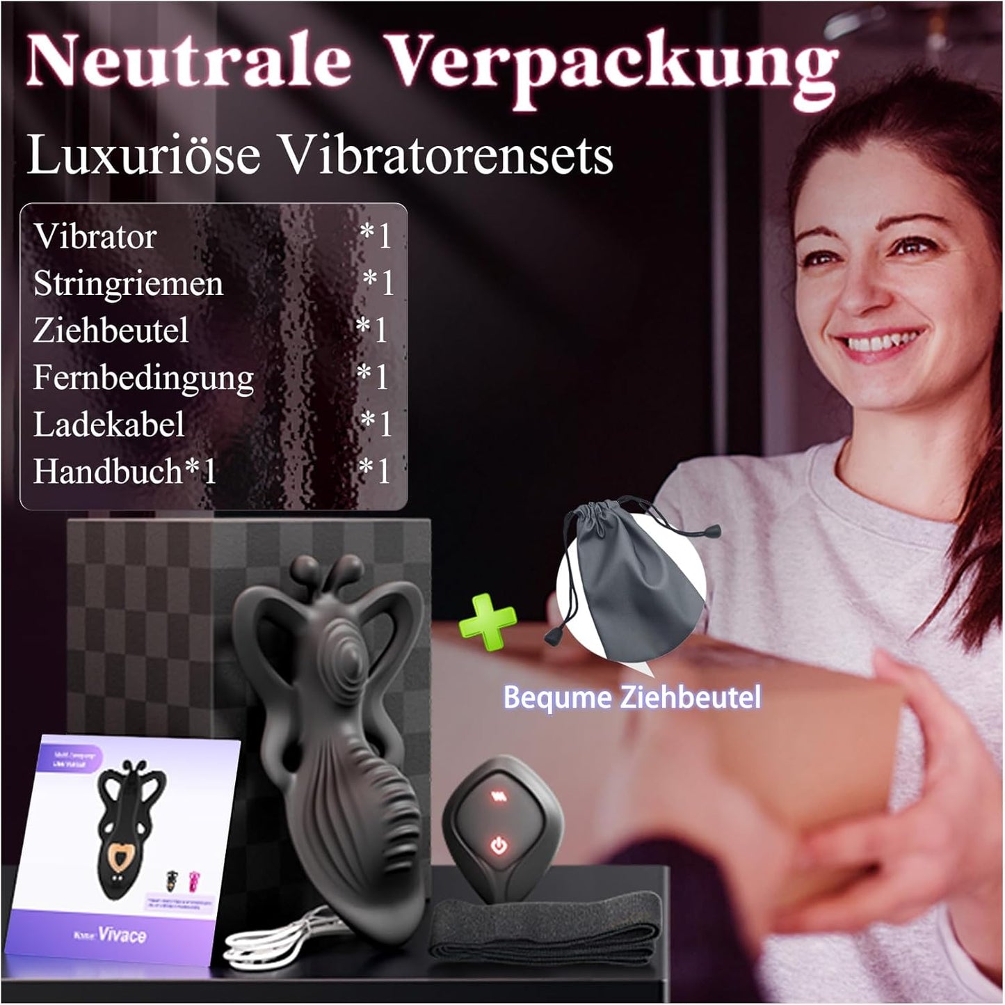 Vibratoren-Set mit App-Steuerung und 9 Modi